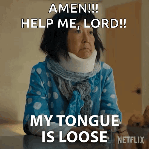 Woman Neck Brace Says Amen Help Me Lord