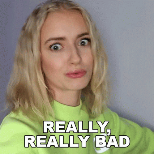 Woman Neon Green Nike Sweatshirt Really Really Bad