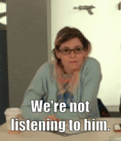 Woman Not Listening To Him GIF