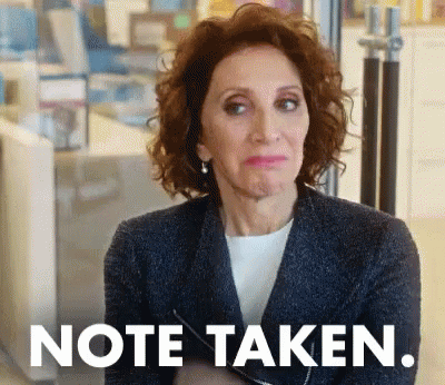 Woman Note Taken GIF