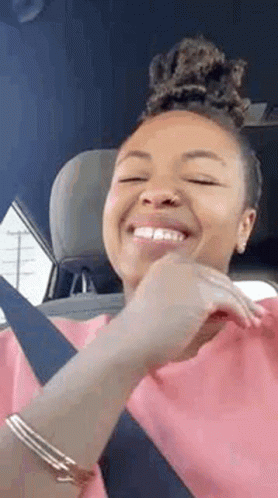 Woman On Car Lol Emoji GIF