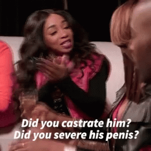Woman on Couch Asking If She Castrated Him
