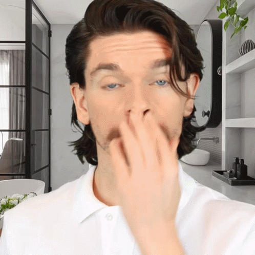 Woman On Couch Holding Wine Saying And Then We Had A Little Eye Contact GIF