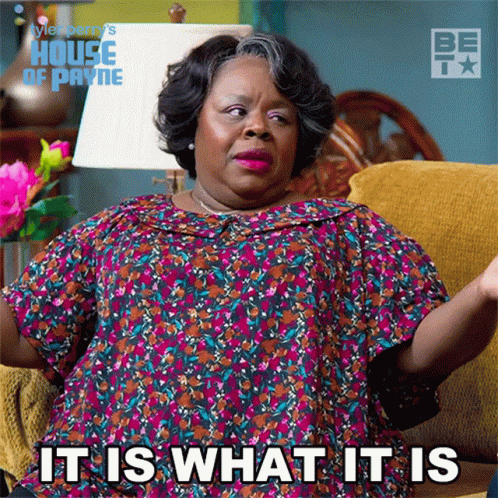 Woman On Couch It Is What It Is GIF