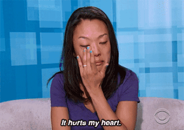 Woman On Couch Says It Hurts My Heart GIF