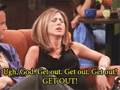 Woman on Couch With Man Says Ugh God Get Out