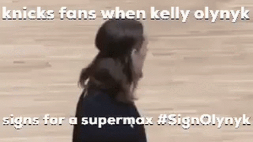 Woman on Court Knicks Fans When Kelly Olynyk Signs Supermax