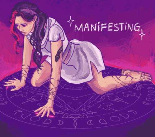 Woman on Knees Manifesting