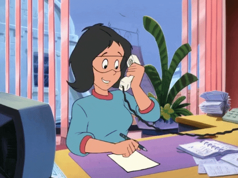Woman On Phone Is Multitasking GIF