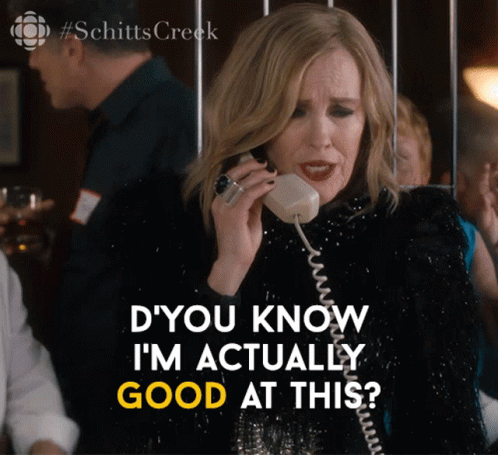 Woman On Phone Saying You Know I'm Actually Good At This GIF