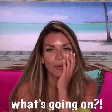 Woman on Pink Couch What's Going On