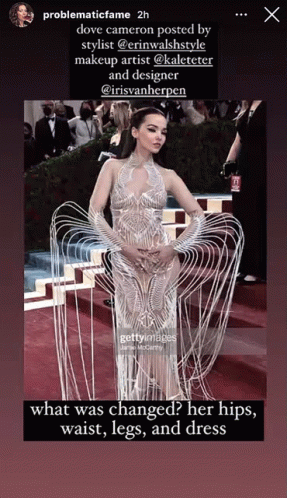 Woman on Red Carpet Saying What