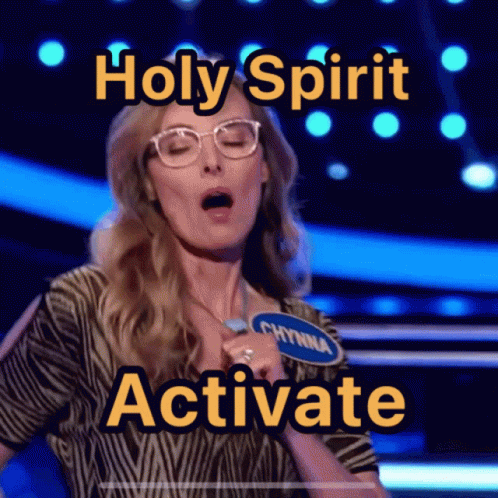 Woman On Stage Holy Spirit Activate GIF