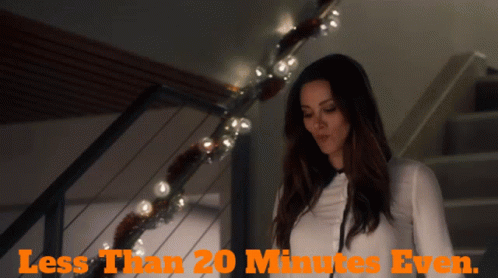 Woman on Stairs Less Than 20 Minutes Even