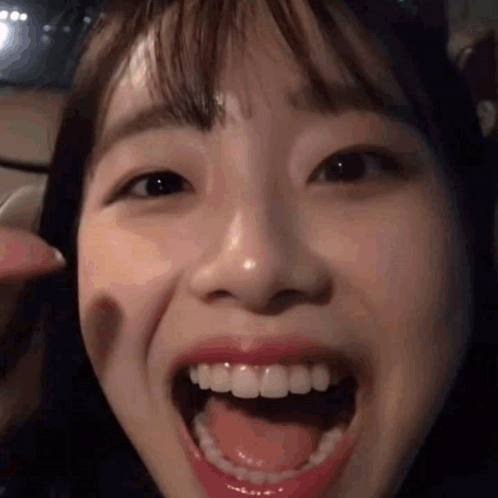 Woman Open Mouth Tongue Hanging Out GIF