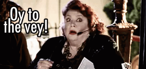 Woman Oy Vey Sign Of The Cross GIF