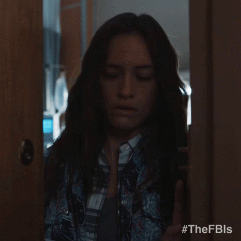 Woman Peeking From Behind Door #thefbls