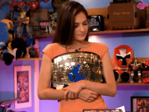 Woman Play Well And Pose Like A Champion GIF