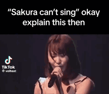 Woman Playing Violin with Text Sakura Can't Sing