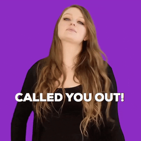 Woman Pointing Called You Out GIF