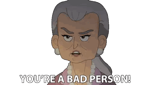 Woman Pointing You're a Bad Person