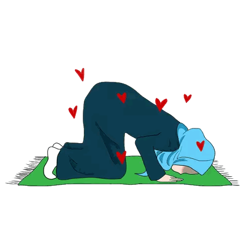 Woman Praying on Green Rug