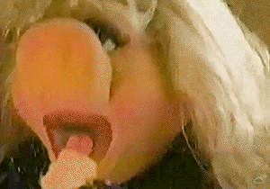 Woman Puppet Chewing GIF