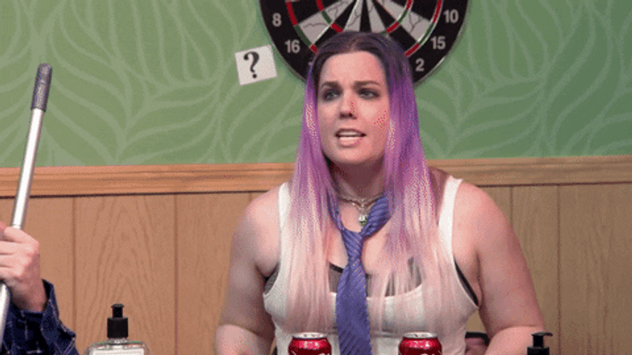 Woman Purple Hair Same Girl Yeah GIF