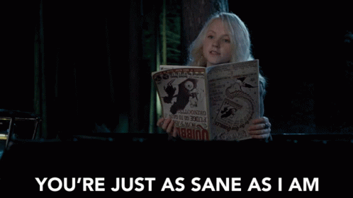 Woman Reading Magazine Saying You're Just as Sane as I Am