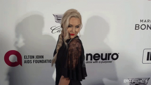 Woman Red Carpet Elton John AIDS Foundation Neuro Drink GIF