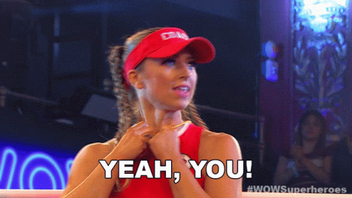 Woman Red Hat Tank Top Says Yeah You