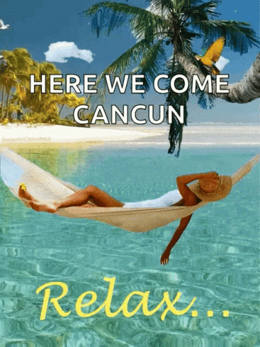 Woman Relaxing In Hammock On Beach GIF
