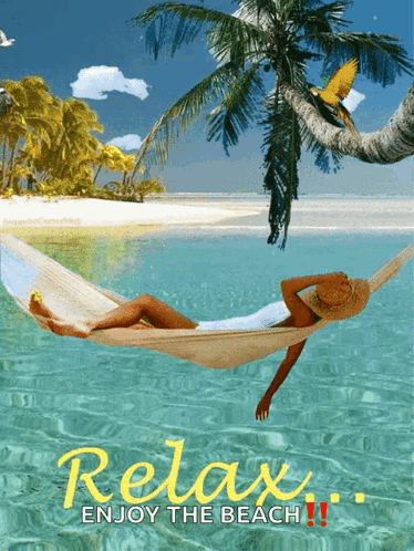Woman Relaxing in Hammock