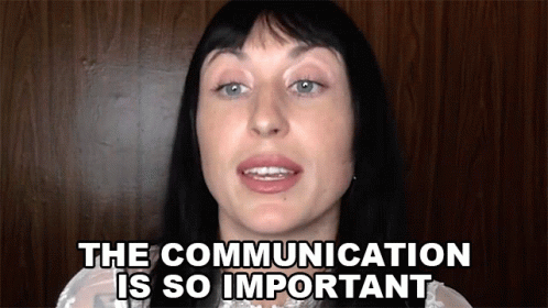 Woman Reminds Communication Importance GIF