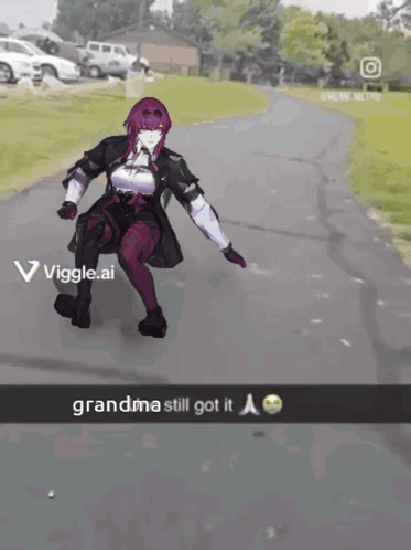 Woman Riding Skateboard Saying Grandma Still Got It