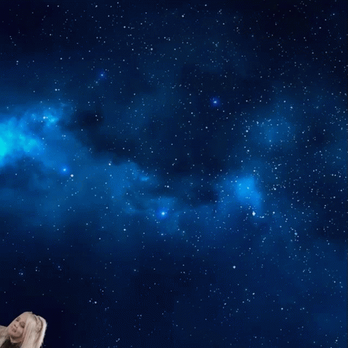 Woman Rocket Ship In Outer Space GIF