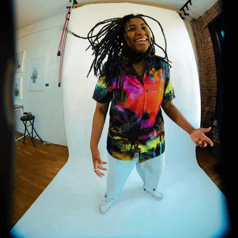 Woman Rocking Her Crazy Hair GIF