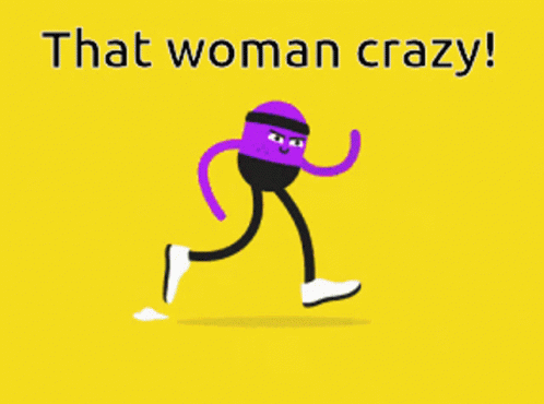 Woman Running That Woman Crazy GIF