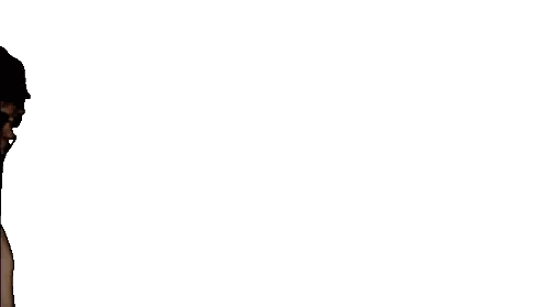 Woman's Back with Black Hat