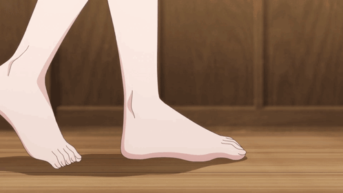 Woman's Bare Feet Close Up GIF