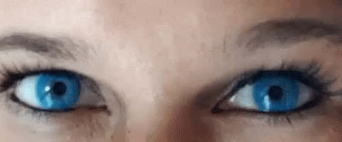 Woman's Blue Eyes With Mascara