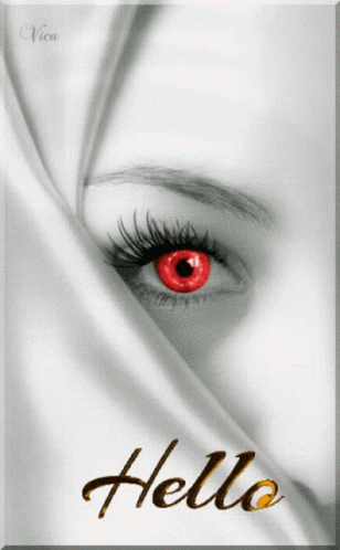 Woman's Eye With Hello