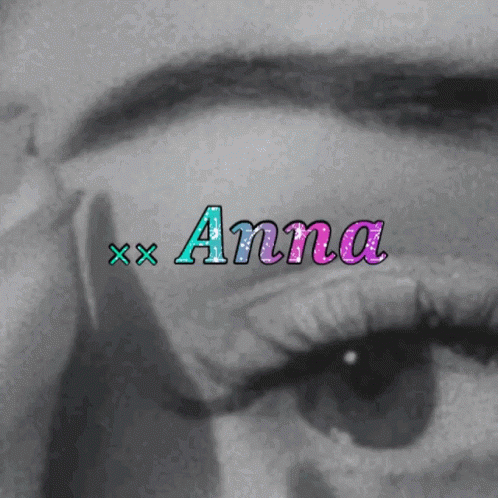 Woman's Eye with Name Anna