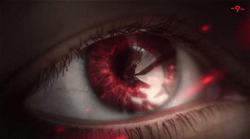 Woman's Eye With Number 7