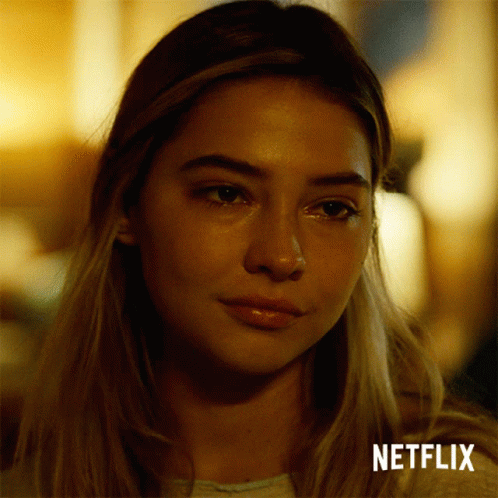 Woman's Face Close-Up Netflix Logo