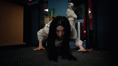Woman's Face Close Up With Crawl