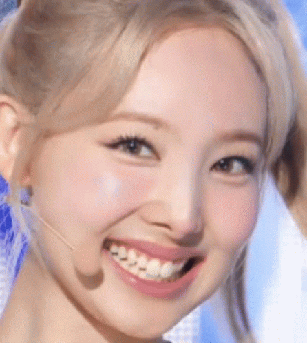 Woman's Face Close Up with Microphone