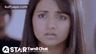 Woman's Face Close Up with Star Tamil Chat Logo