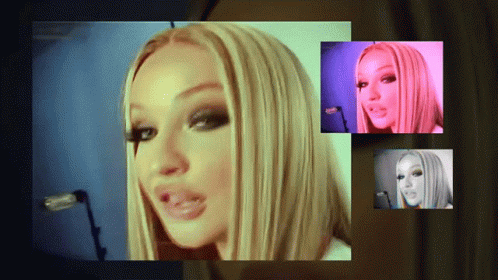 Woman's Face Collage GIF