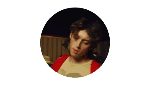 Woman's Face in Circle